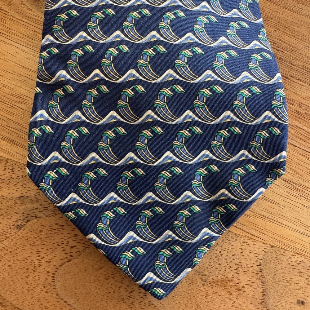Salvatore Ferragamo Tie - Ocean Waves